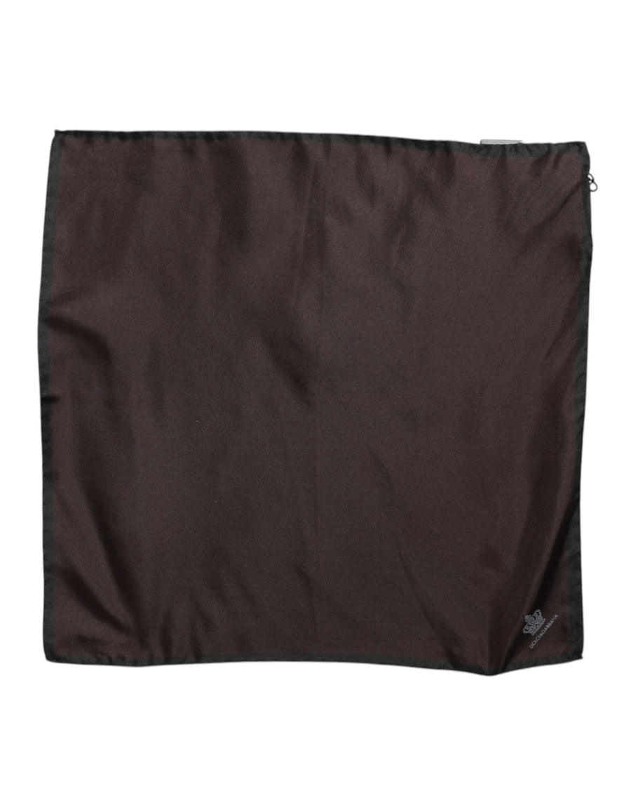Dolce & Gabbana 100% Silk scarf in brown
