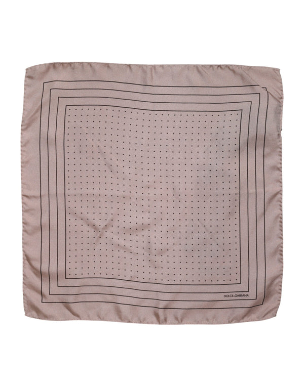 Dolce & Gabbana 100% Silk scarf in beige