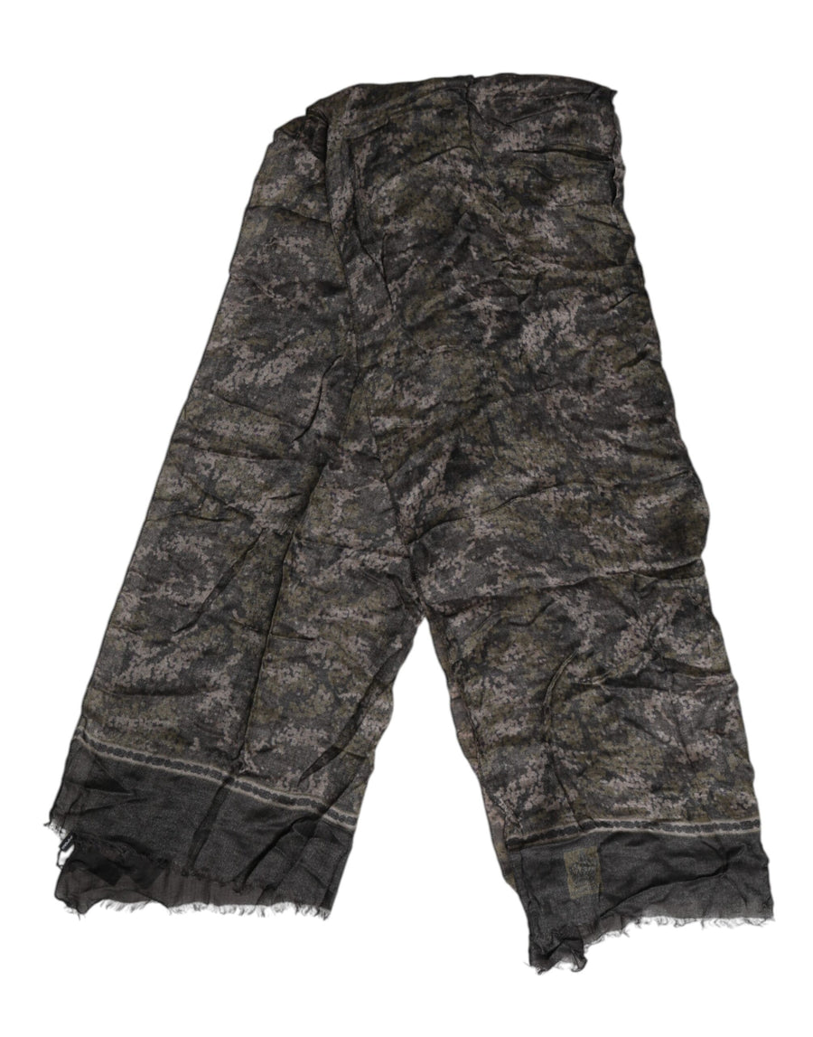 Dolce & Gabbana 90% Modal 10% Cashmere scarf in gray