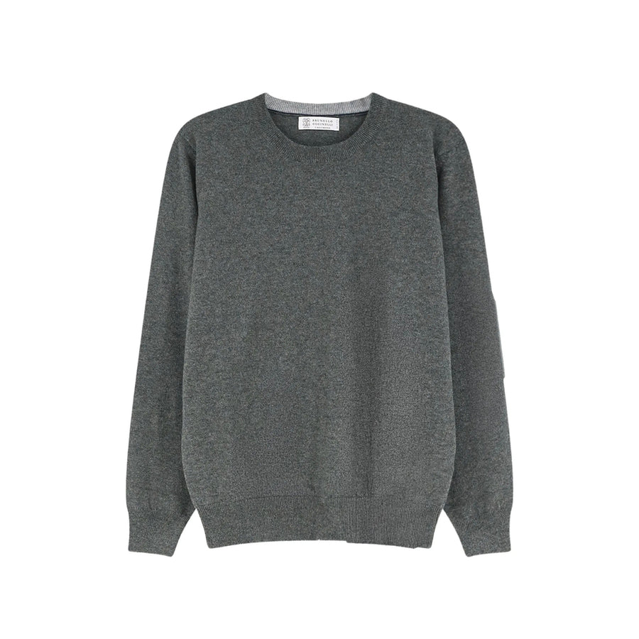 Cashmere Crew Neck Sweater Grey Jumpers