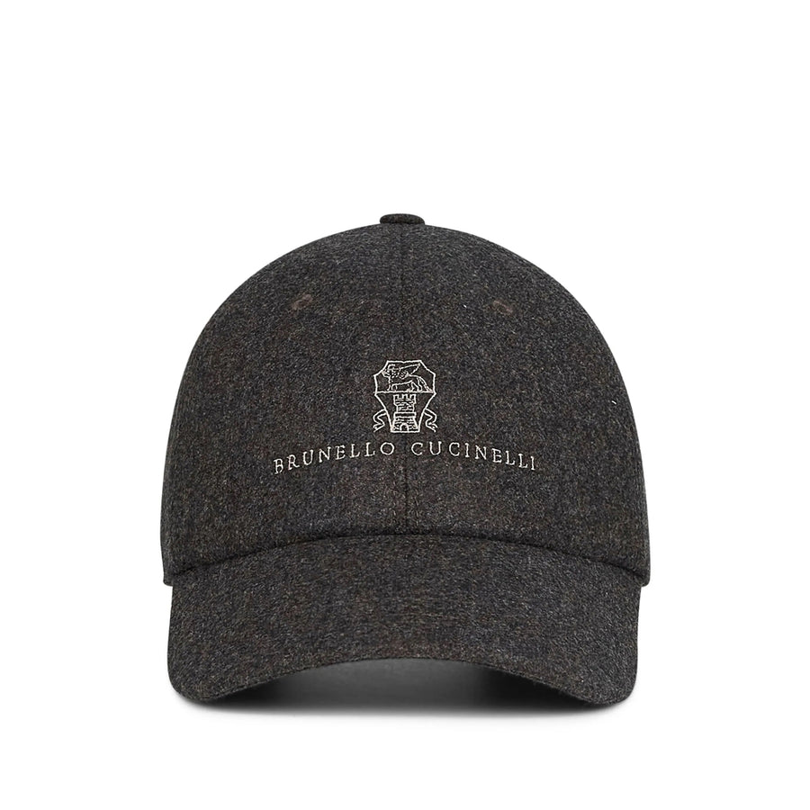 Virgin Wool Baseball Cap Grey Hat