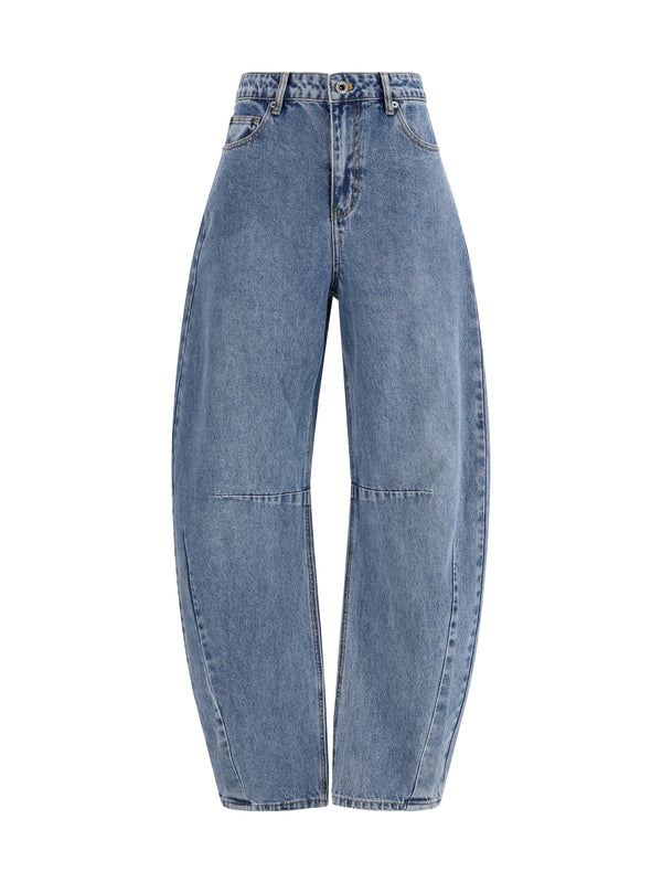 Self-Portrait 100% Cotton jeans in blue