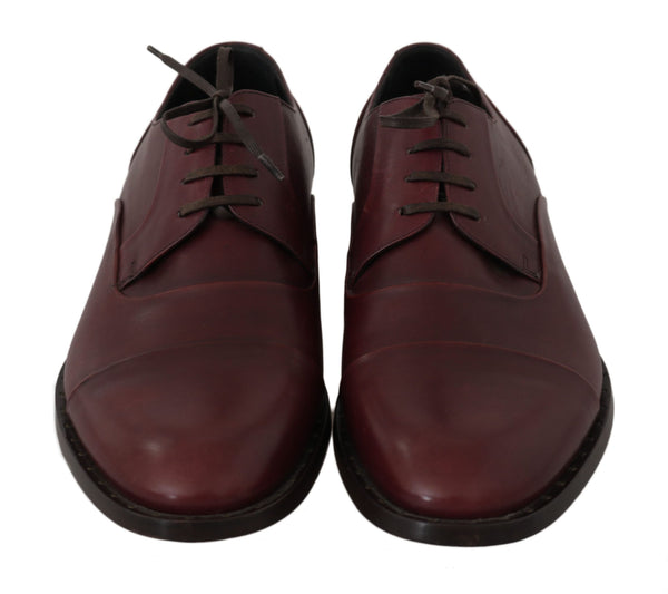 Dolce & Gabbana Leather derby in bordeaux