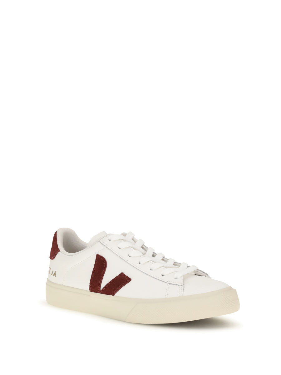 Leather Sneakers Campo White-Grenat White/grenat Calf Trainers