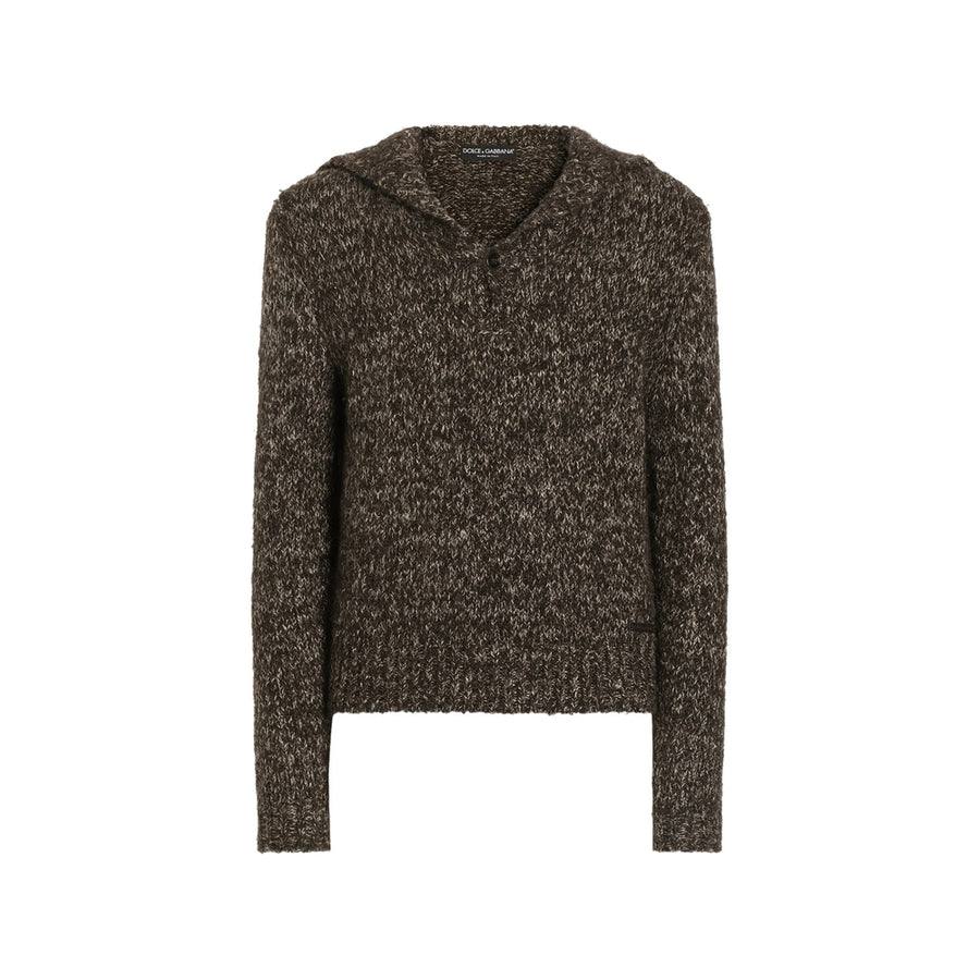 Knit Sweater Brown Alpaca Blend Jumpers