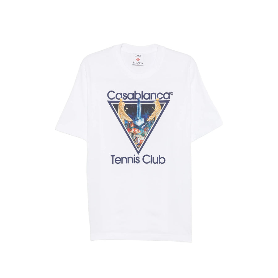 Graphic Print Cotton T-Shirt White Organic T-shirts