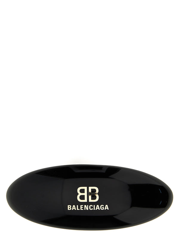 مشبك شعر Balenciaga شعار-مزخرف راتنج — أسود