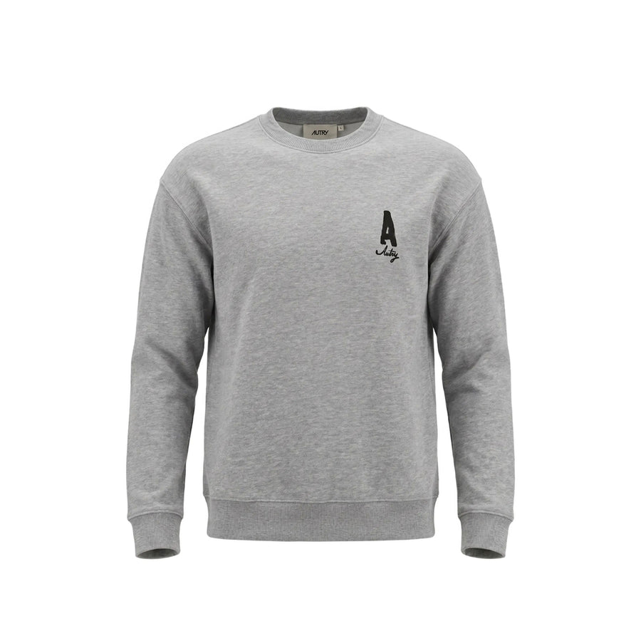 Sweatshirt Melange Cotton Grey Sweatshirts