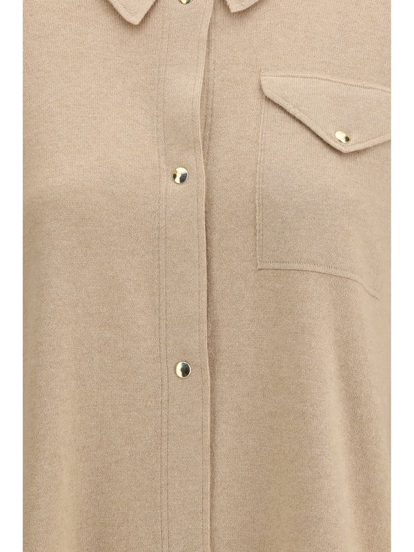 Knit Shirt Wool Beech Fleece