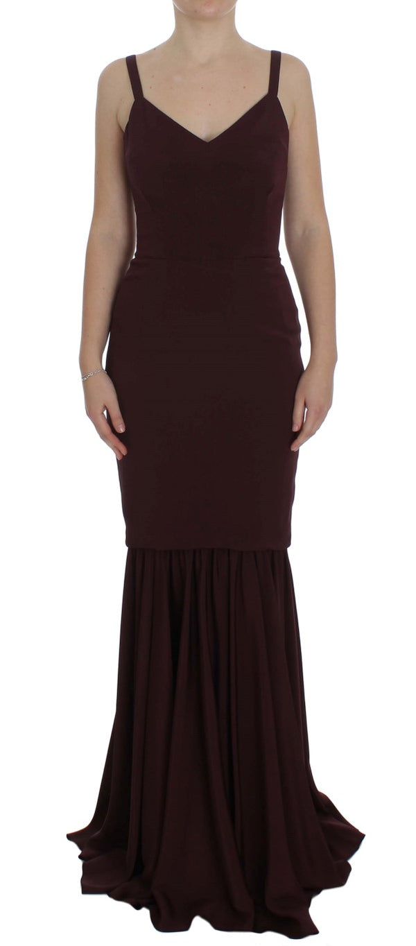 Dolce & Gabbana 79% Acetate dress in burgundy