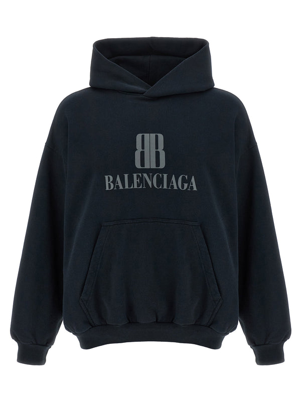 نانو Balenciaga BB هودي — أسود