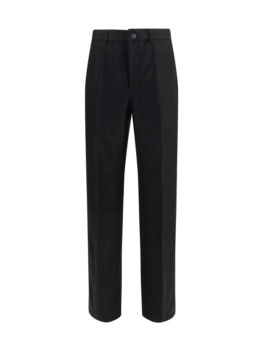 Work Pants Black Ramie; Cotton