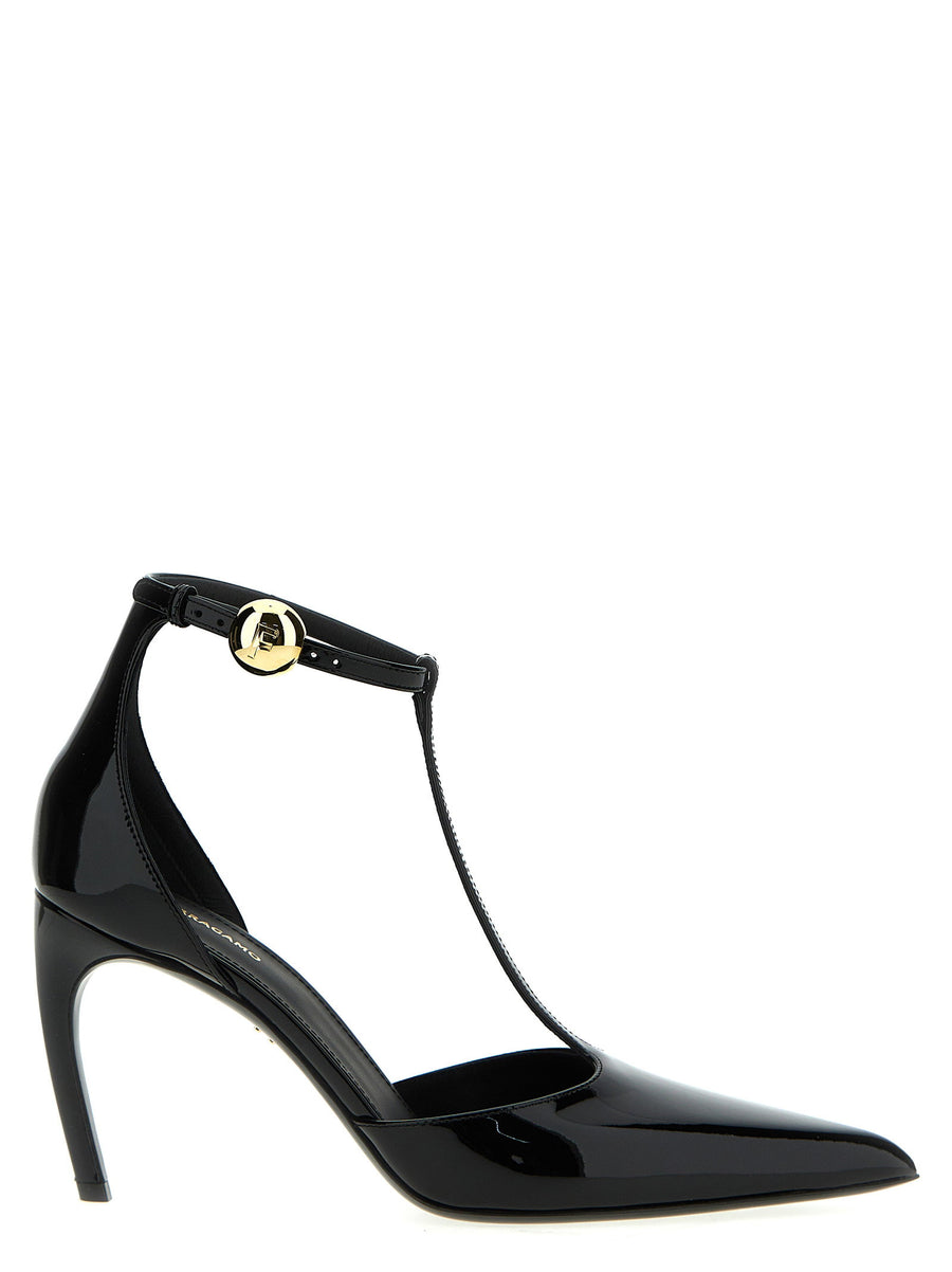 حذاء كعب عالي Ferragamo أوديت — أسود