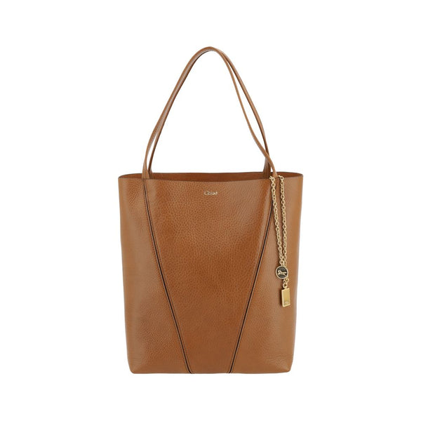 Chloé 100% Calf Leather Bos Taurus shoulder bag in brown