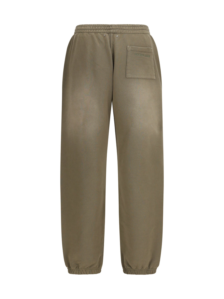 Sweatpants Journey Bleached Washed Beige Cotton Sweatshirts