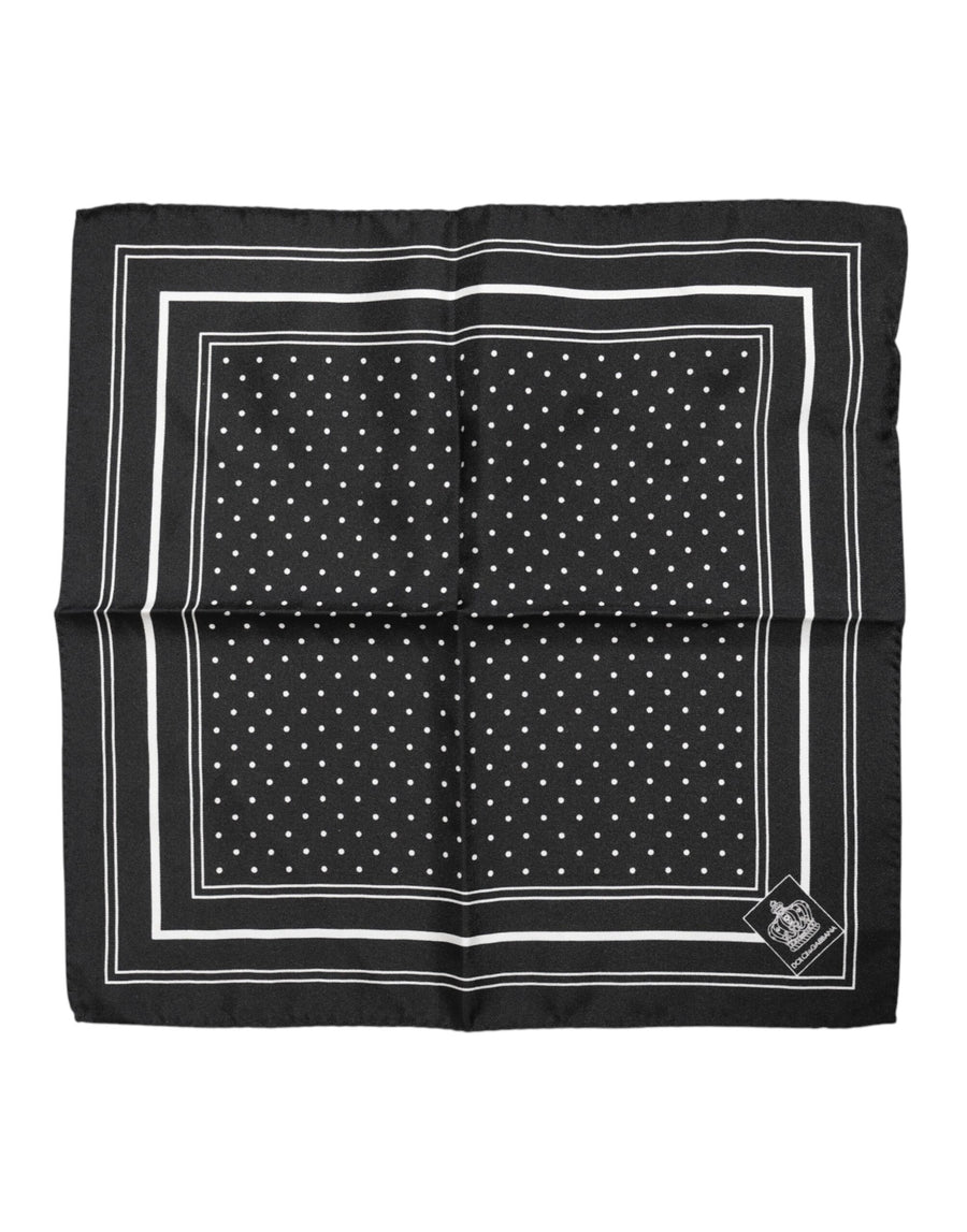 Dolce & Gabbana 100% Silk scarf in black