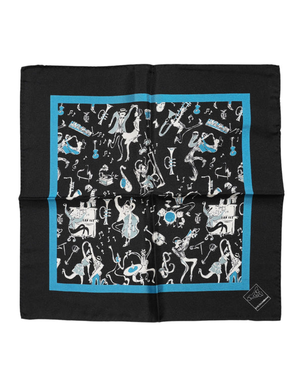 Dolce & Gabbana 100% Silk scarf in black