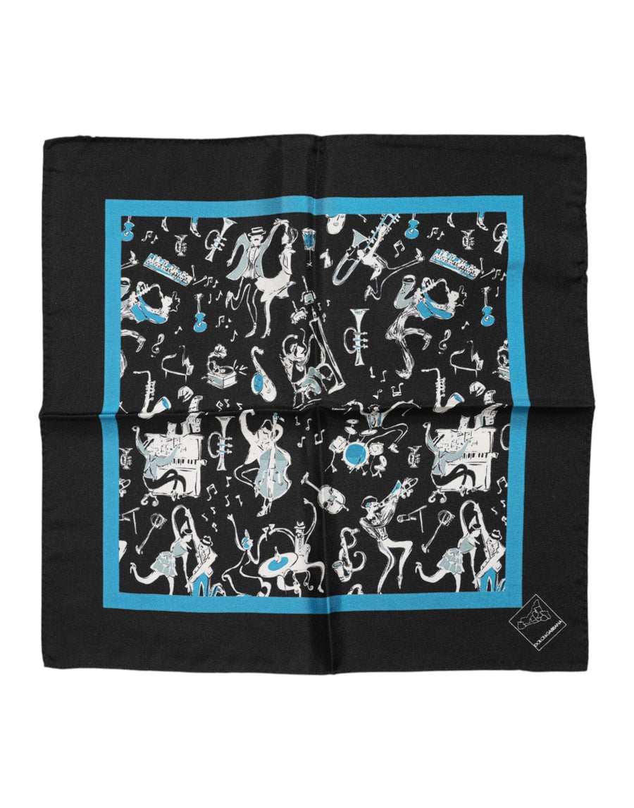 Dolce & Gabbana 100% Silk scarf in black
