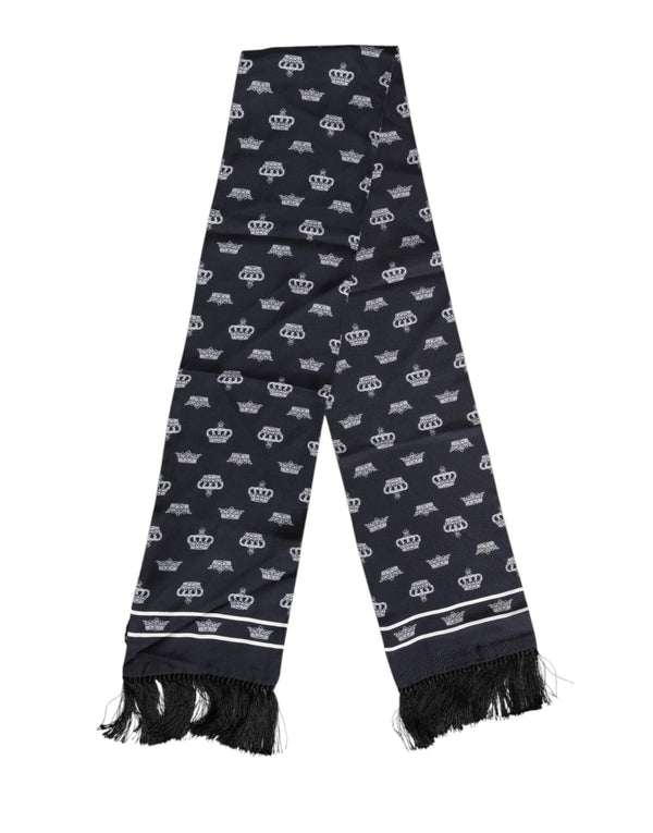 Dolce & Gabbana 100% Silk scarf in black
