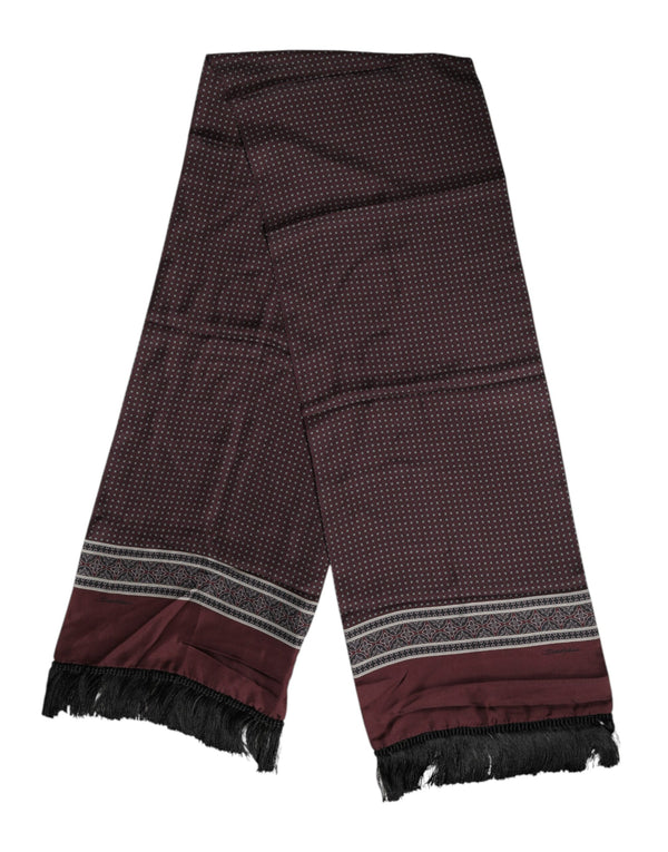 Dolce & Gabbana 100% Silk scarf in maroon