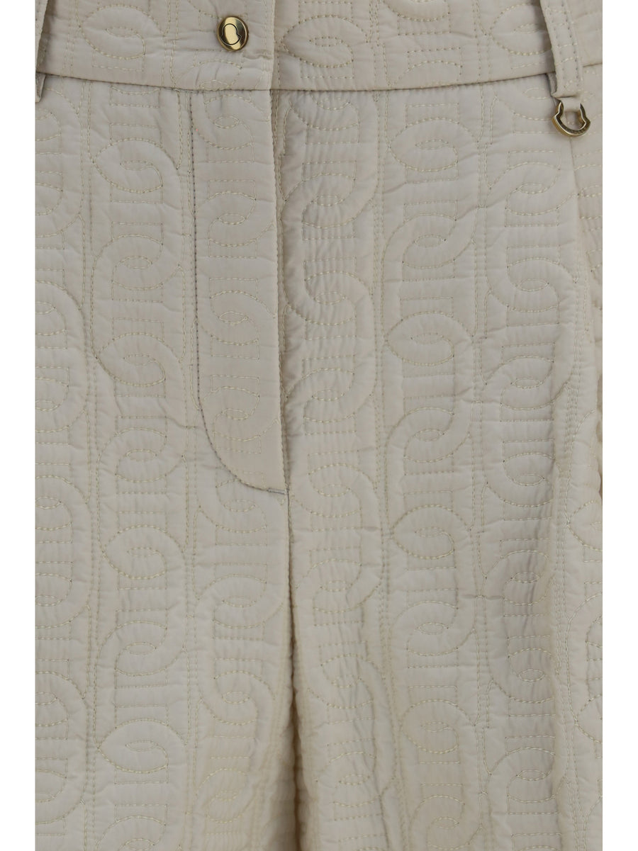 Shorts Logo Light Beige Polyamide