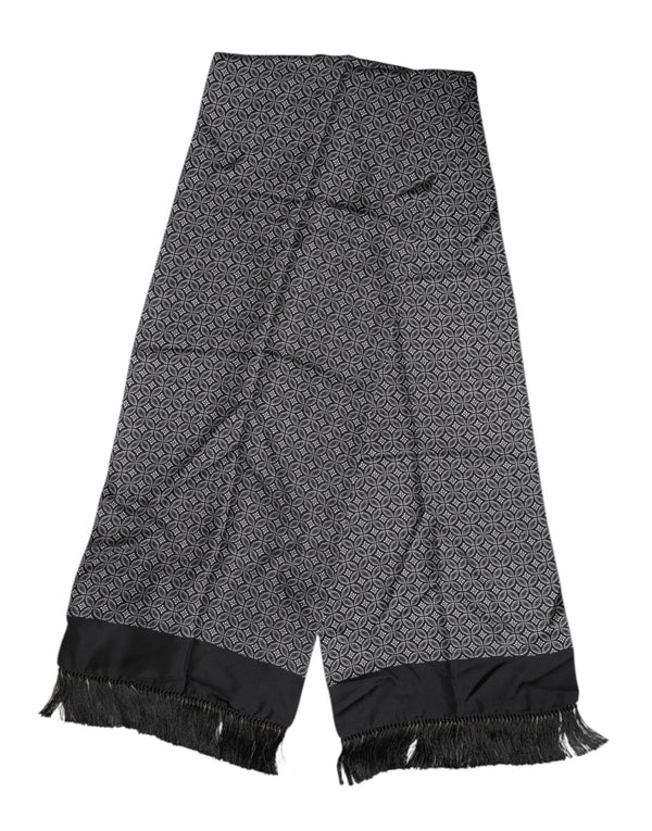 Dolce & Gabbana 100% Silk scarf in black