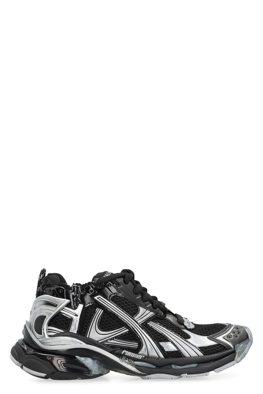Sneakers Runner Black Polyurethane Trainers