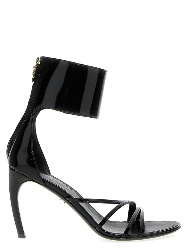 صندل Ferragamo Clethra كعب — أسود