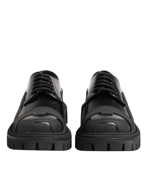 Dolce & Gabbana 100% Calf Leather derby shoe in black