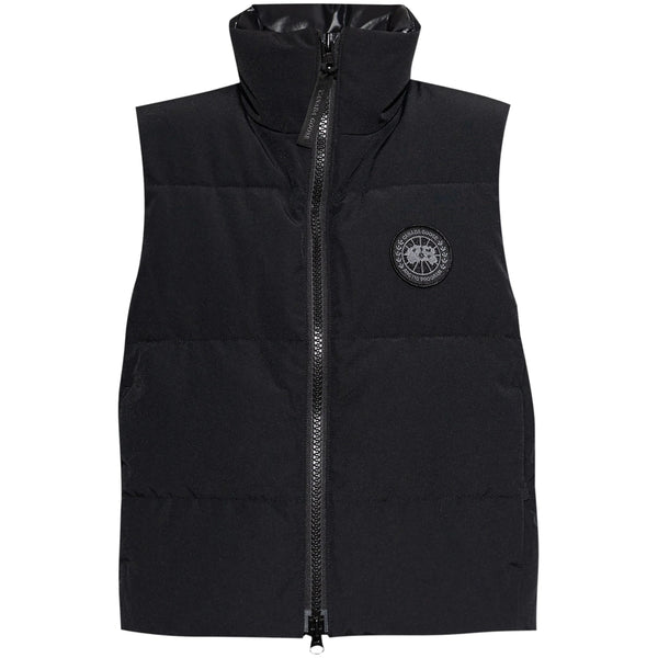 Waistcoat Quilted Down Black Outer: Recycled Polyester Waistcoats & Gilets