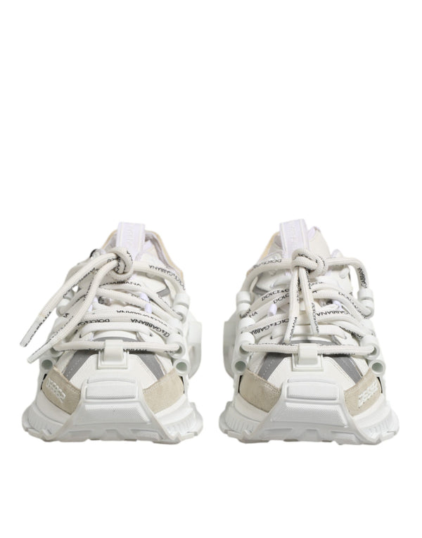 Dolce & Gabbana 70% Polyester 30% Lamb Leather sneaker in white
