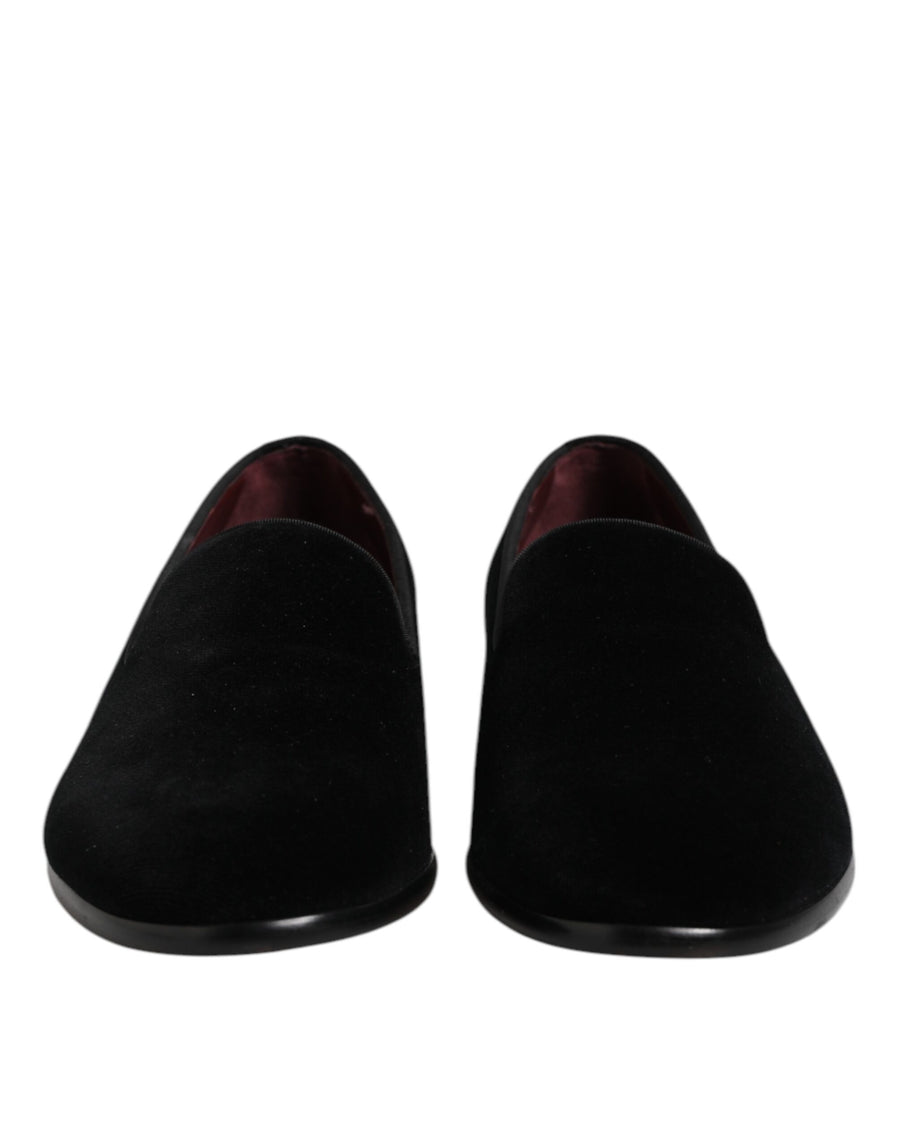Dolce & Gabbana 70% Cotton loafer in black