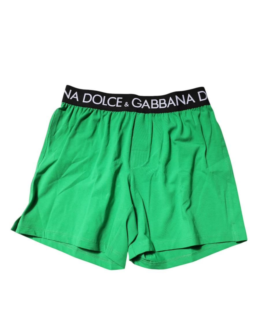 Dolce & Gabbana 95% Cotton boxer shorts in green