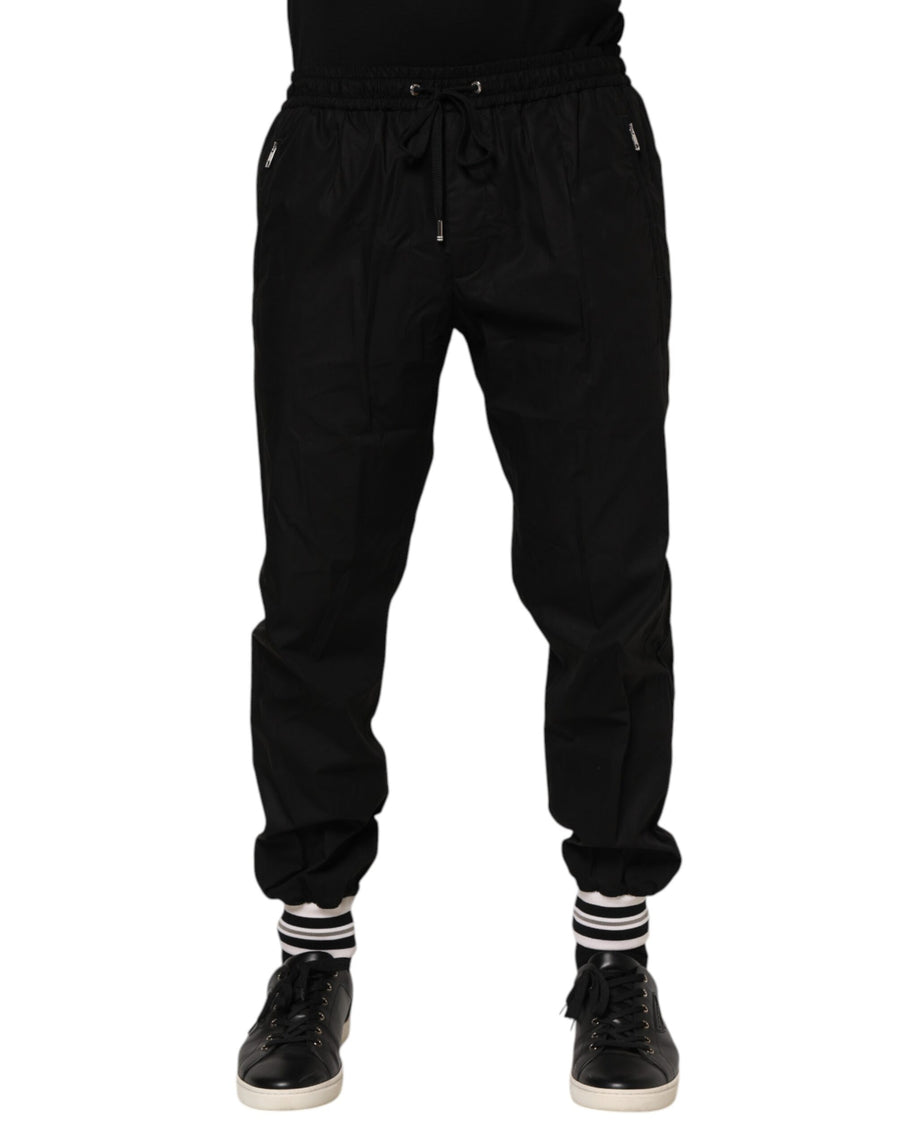 Dolce & Gabbana 100% Cotton joggers in black
