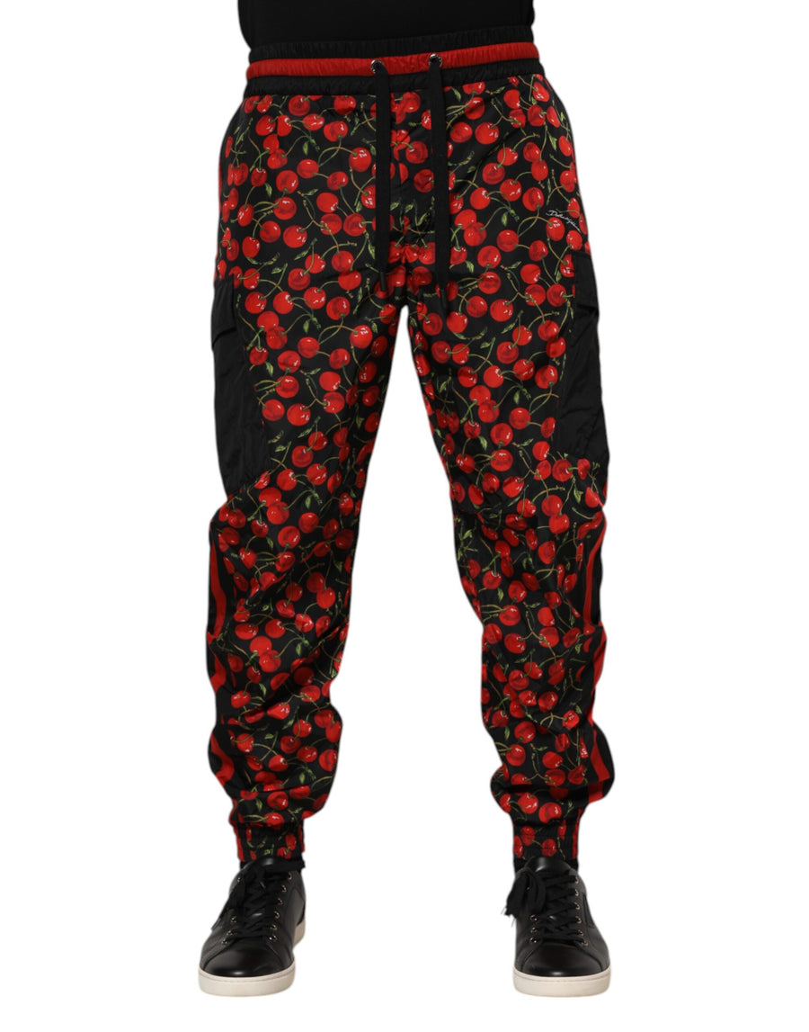 Dolce & Gabbana 100% Nylon joggers in black