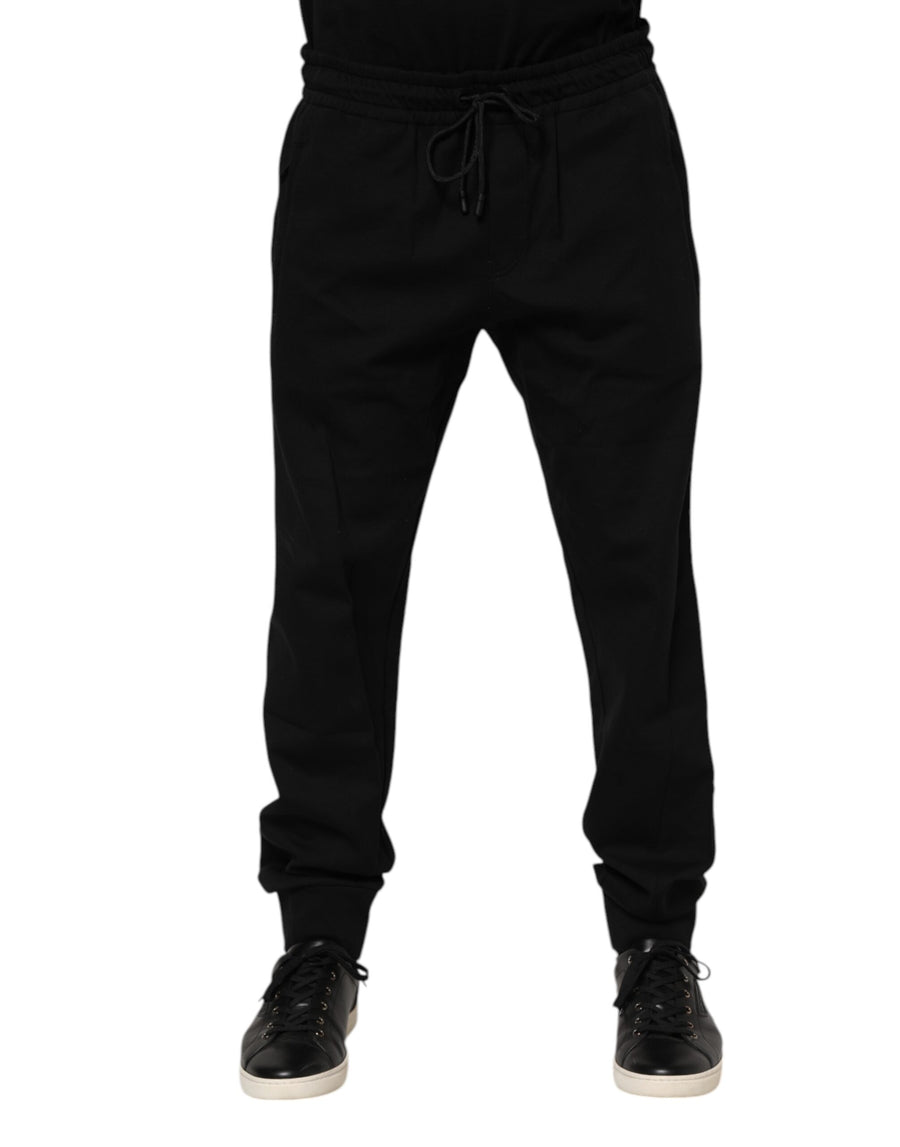 Dolce & Gabbana 70% Cotton 30% Nylon joggers in black