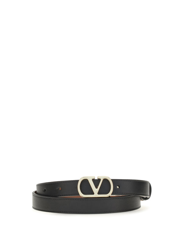 Valentino Garavani 100% Calf Leather Bos Taurus belt in black