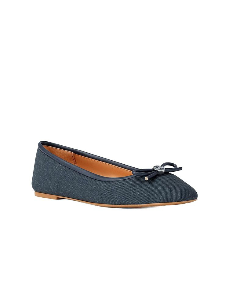 Michael Kors Ballet Flats Dark Vintage Blue Wash Denim Footwear /