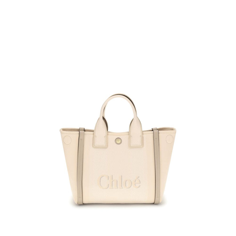 Chloé 100% Cotton tote bag in beige