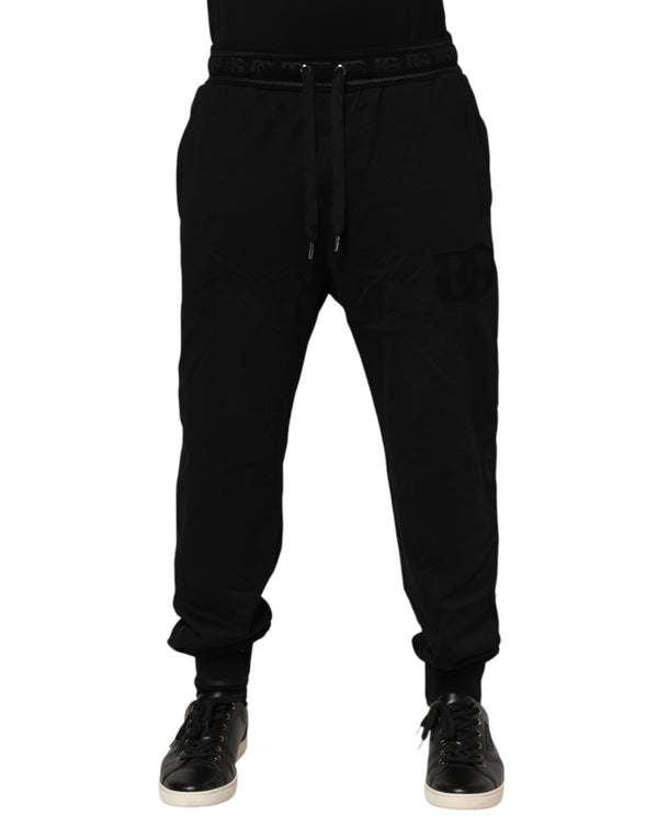 Dolce & Gabbana 100% Cotton jogger pants in black