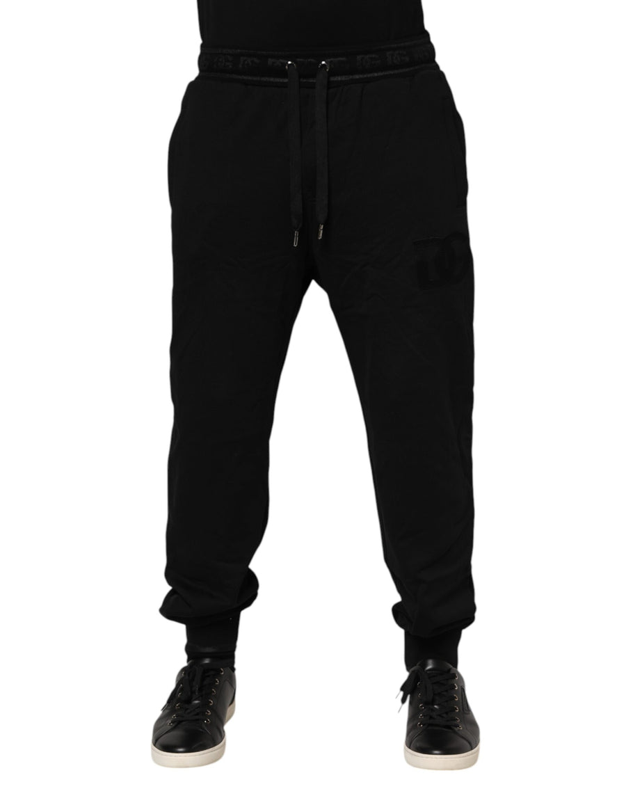 Dolce & Gabbana 100% Cotton jogger pants in black