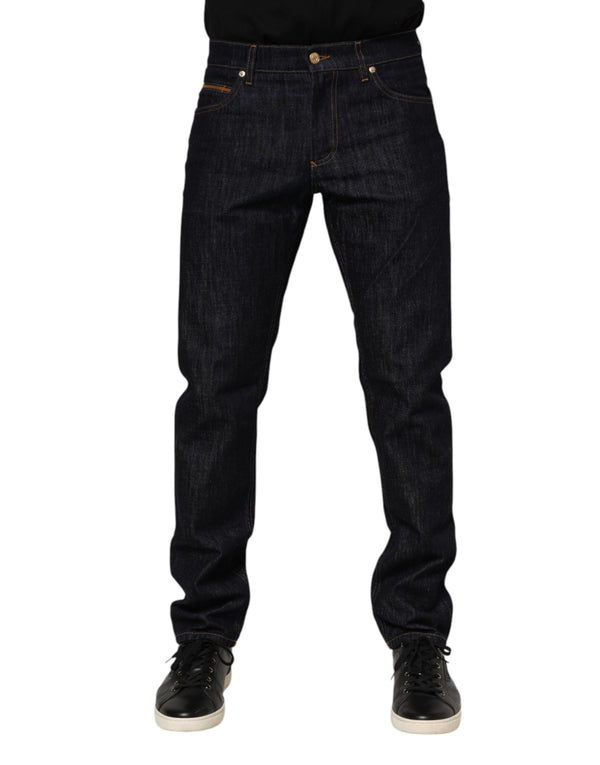 Dolce & Gabbana 97% Cotton 3% Calf jeans in blue