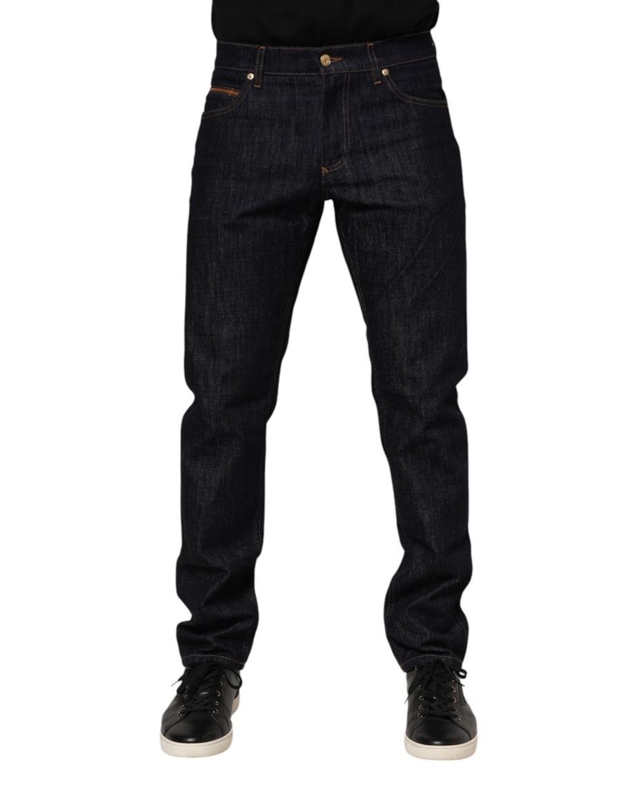 Dolce & Gabbana 97% Cotton 3% Calf jeans in blue