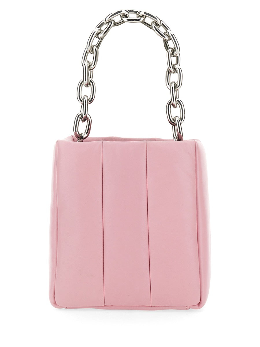 Dya Chain Handle Bag Pink Leather Shoulder