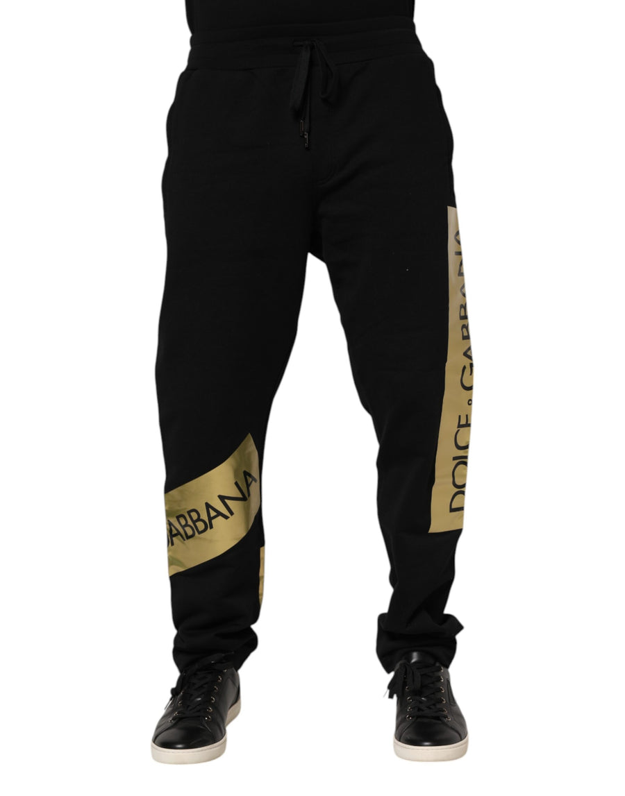 Dolce & Gabbana 100% Cotton joggers in black
