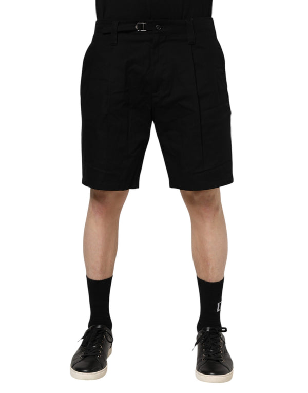 Dolce & Gabbana 99% Cotton bermuda shorts in black