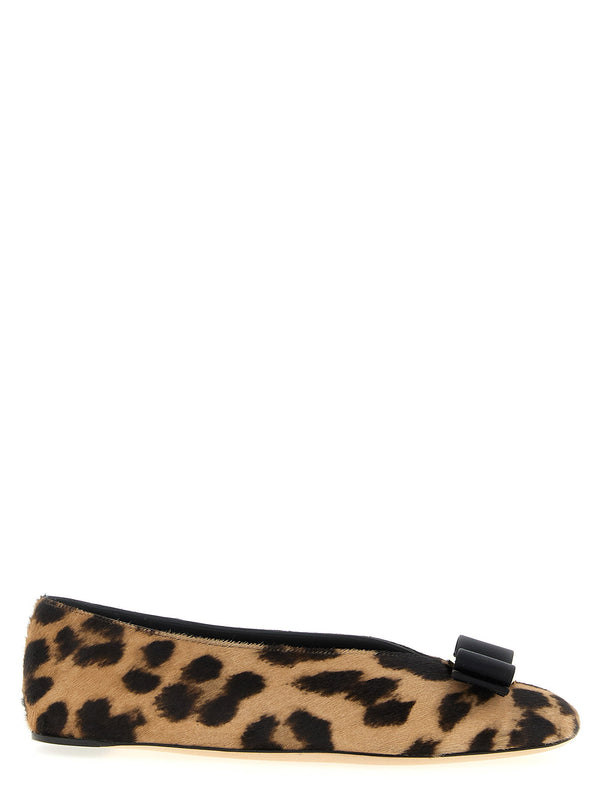 Ferragamo ballet flat in tan