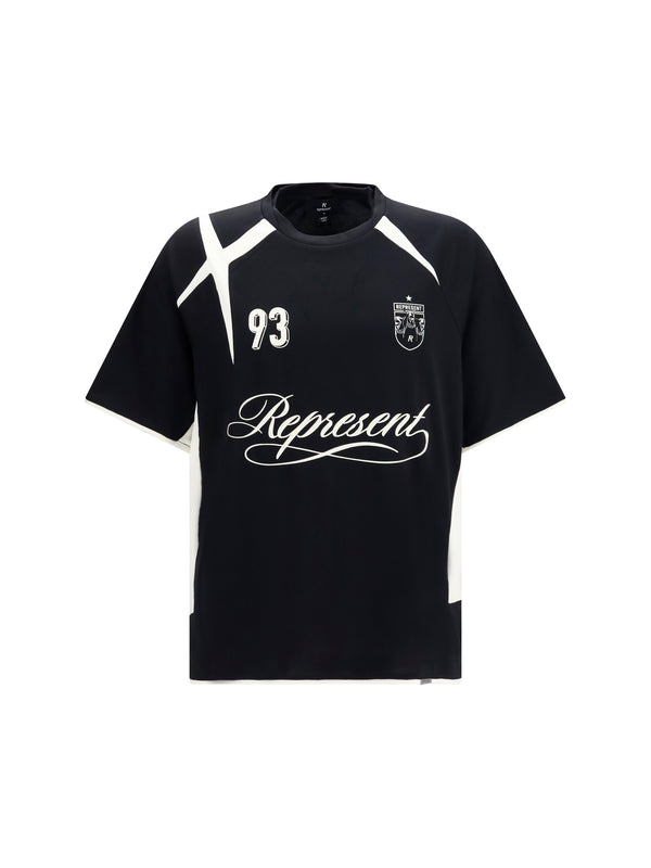 Represent 100% Polyester t-shirt in black