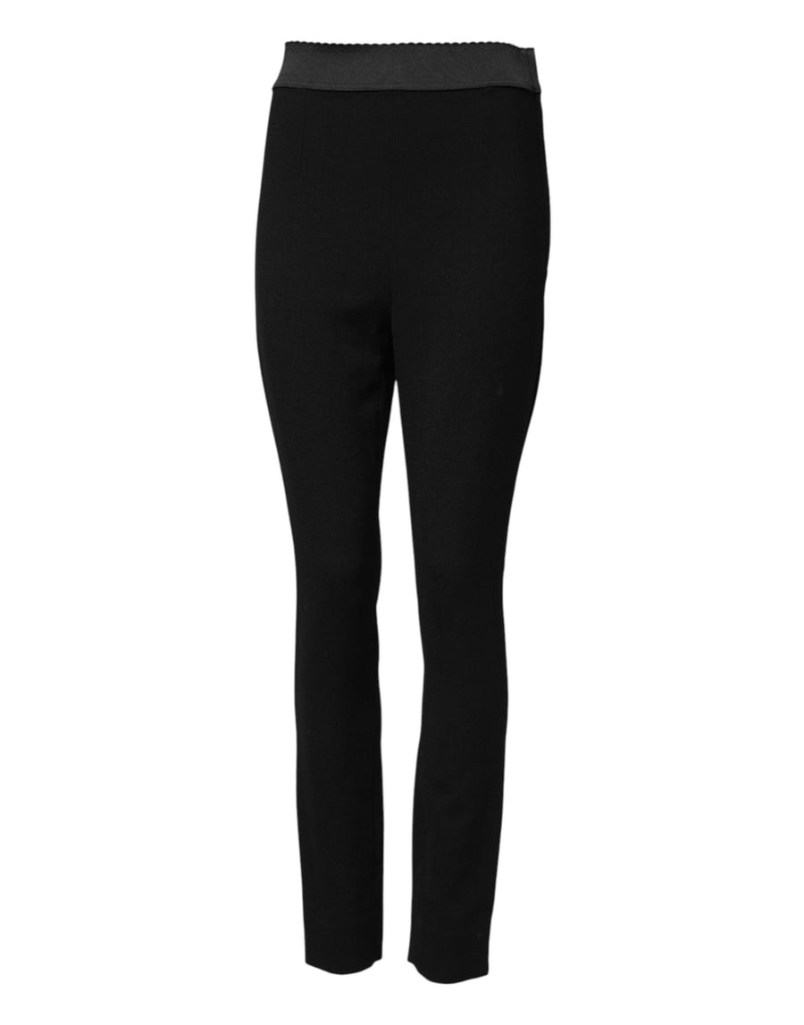 Dolce & Gabbana 99% Virgin Wool leggings in black