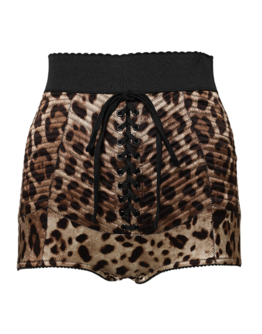 Dolce & Gabbana 55% Polyurethane 45% Nylon hot pants in brown